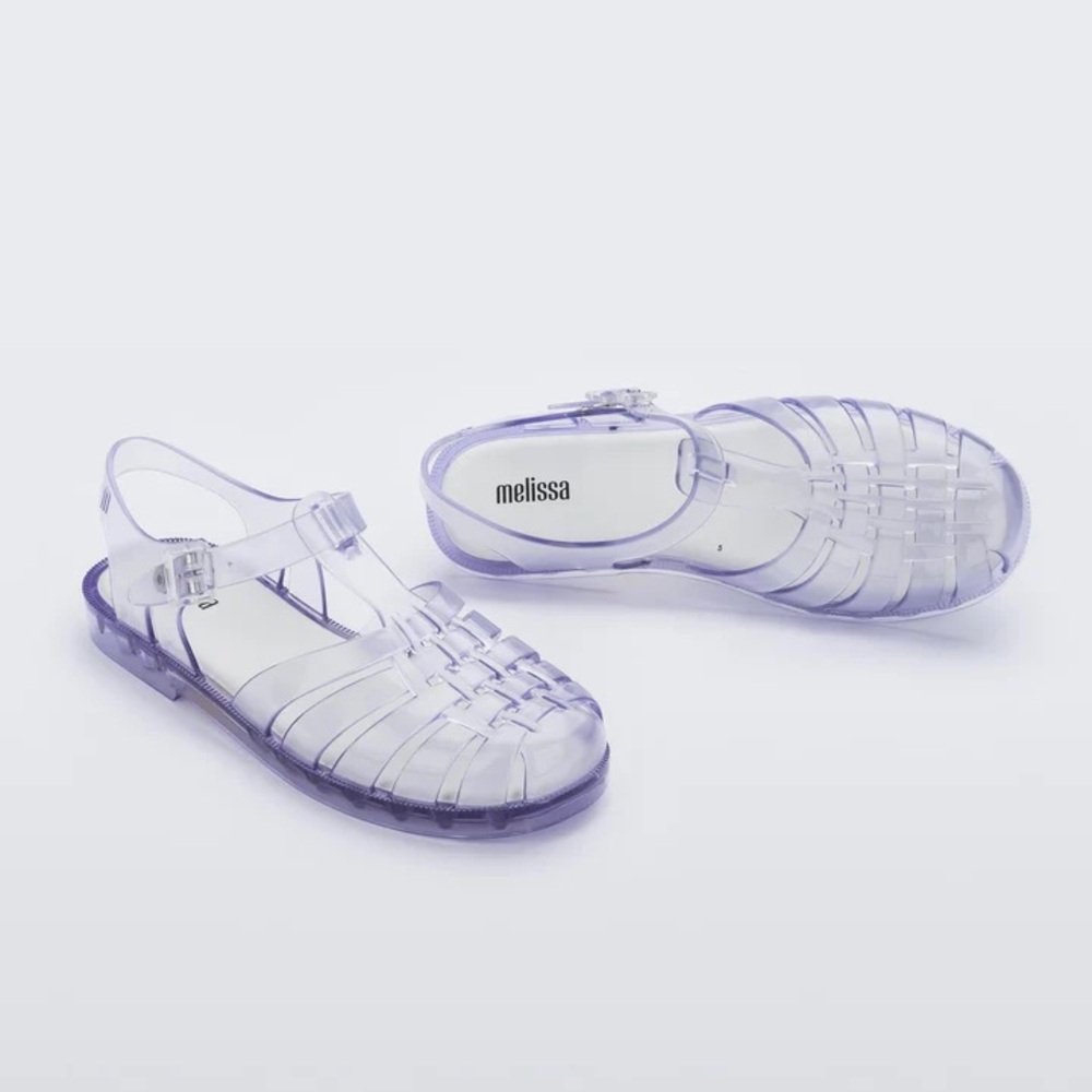 Melissa Lavender Transparent Sandals